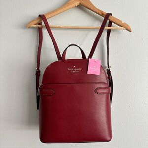 kate spade new york "staci" dome backpack saffiono leather red Curran